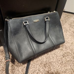 Kate Spade black leather purse with crossbody option